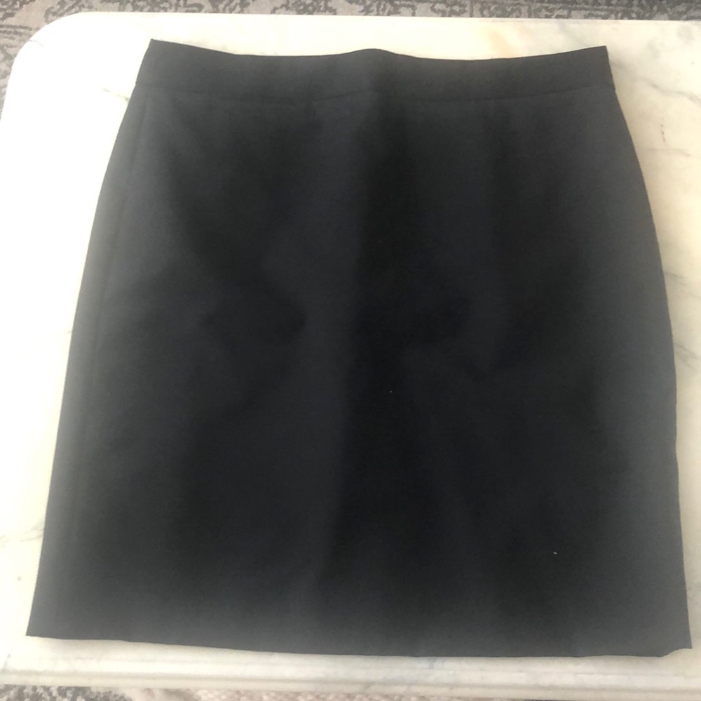 J. Crew Factory black wool pencil skirt